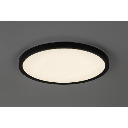 Rabalux - LED plafondlamp voor badkamer LED/24W/230V 3000/4000/6000K Ø 40 cm IP44 zwart