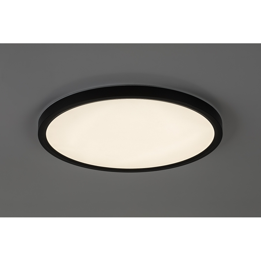 Rabalux - LED plafondlamp voor badkamer LED/24W/230V 3000/4000/6000K Ø 40 cm IP44 zwart