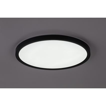 Rabalux - LED plafondlamp voor badkamer LED/24W/230V 3000/4000/6000K Ø 40 cm IP44 zwart