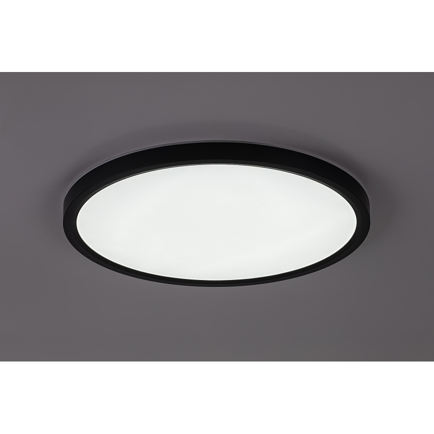 Rabalux - LED plafondlamp voor badkamer LED/24W/230V 3000/4000/6000K Ø 40 cm IP44 zwart
