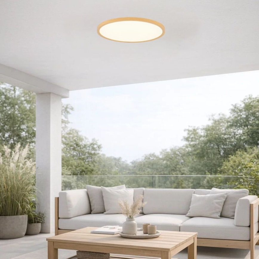 Rabalux - LED-badkamerplafondlamp 24W/230V 3000/4000/6000K Ø 40 cm IP44 beige