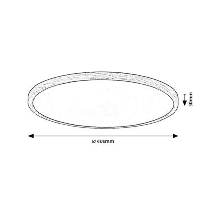 Rabalux - LED-badkamerplafondlamp 24W/230V 3000/4000/6000K Ø 40 cm IP44 beige