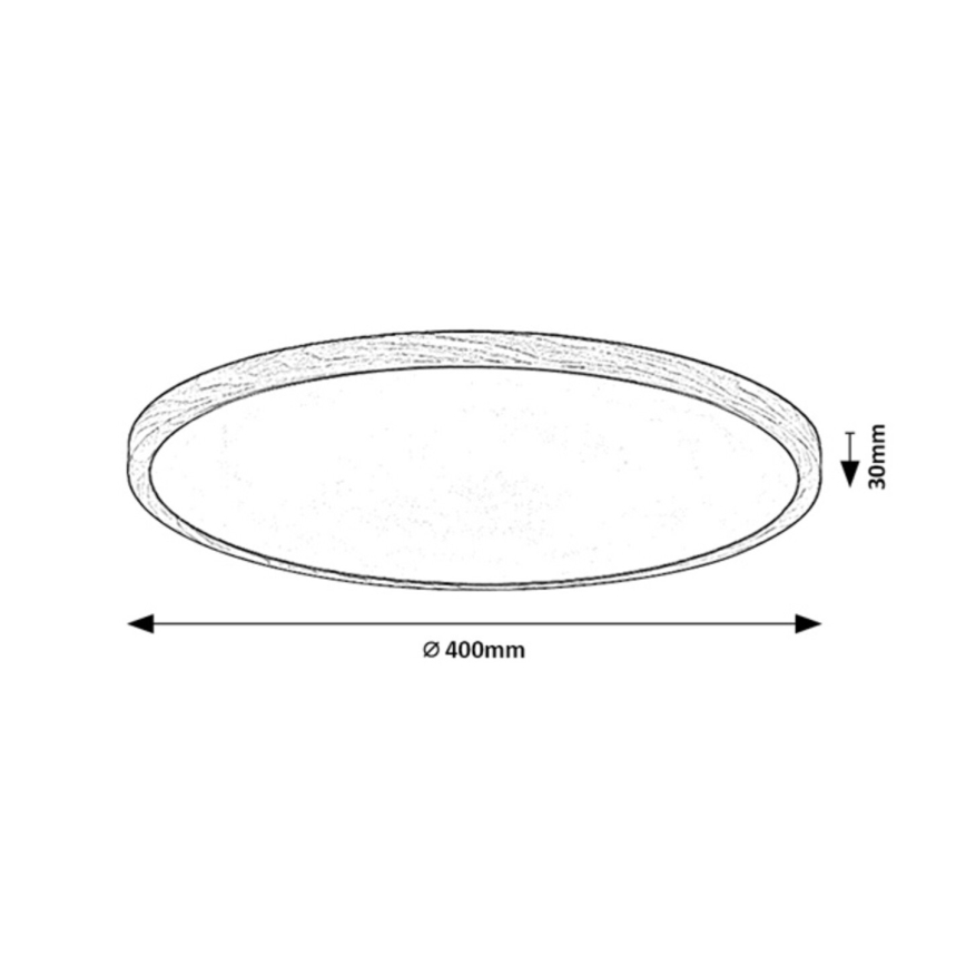 Rabalux - LED-badkamerplafondlamp 24W/230V 3000/4000/6000K Ø 40 cm IP44 beige
