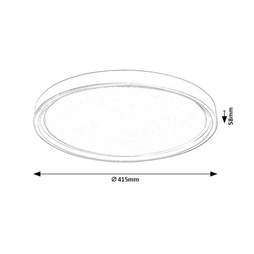 Rabalux - LED dimbare plafondlamp LED/31W/230V IP40 3000-6500K Ø 41,5 cm + afstandsbediening