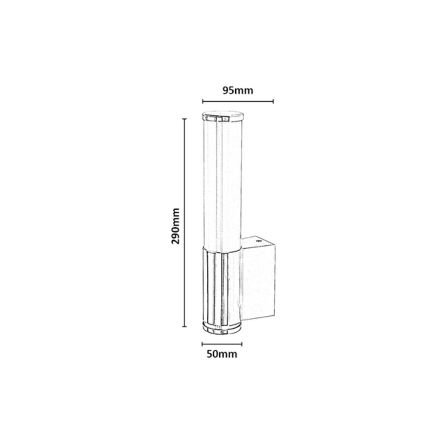 Rabalux - LED badkamerwandlamp LED/6W/230V IP44 zwart