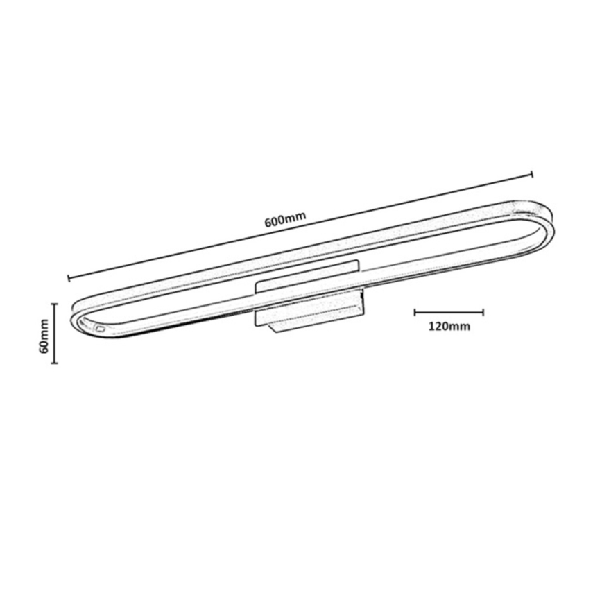 Rabalux - LED badkamerspiegelverlichting LED/18W/230V IP44 60 cm