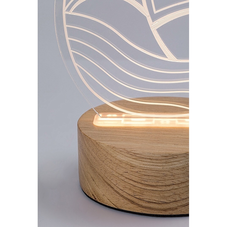 Rabalux - LED Kinderbureau lamp LED/2W/5V 3000K boot beuken