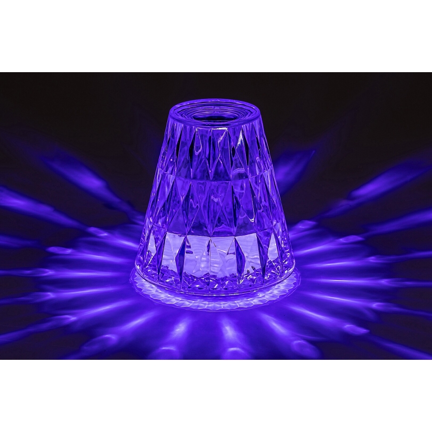 Rabalux - LED RGB Dimbare oplaadbare tafellamp LED/2W/5V 3000K