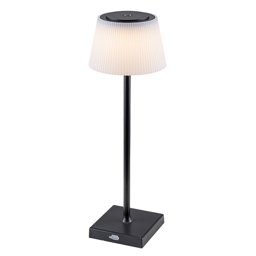 Rabalux - LED Dimbare oplaadbare tafellamp LED/4W/3,7V 1800 mAh 3000-5000K IP44 zwart