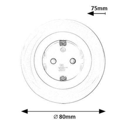 Rabalux - LED RGB Stekkerdoos met verlichting LED/0,54W/230V 3000K