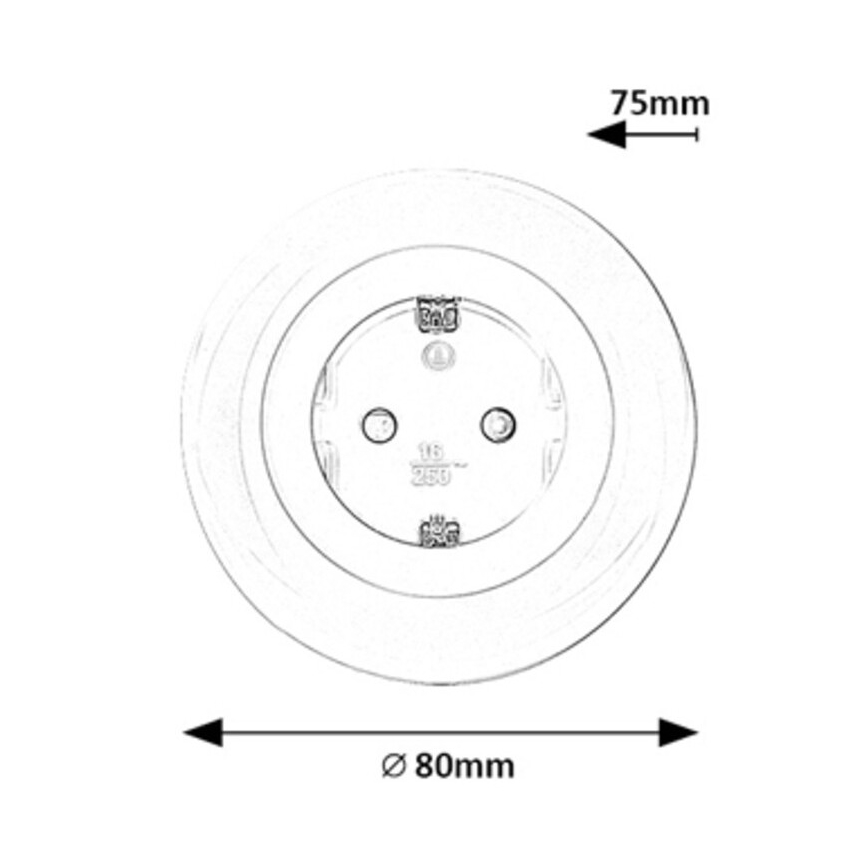 Rabalux - LED RGB Stekkerdoos met verlichting LED/0,54W/230V 3000K