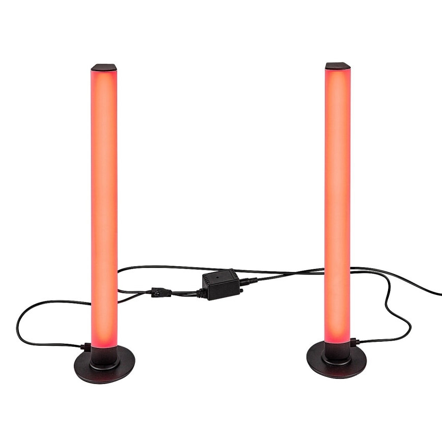 Rabalux - SET 2x LED RGB Dimbaar tafellamp PACO LED/5W/5V + afstandsbediening