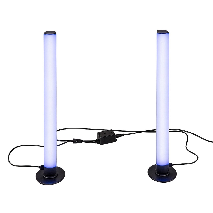 Rabalux - SET 2x LED RGB Dimbaar tafellamp PACO LED/5W/5V + afstandsbediening