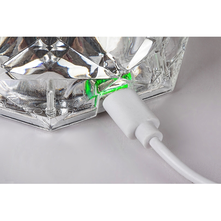 Rabalux 76015 - LED RGB Dimbaar tafel rechargeable lamp SIGGY LED/1,5W/3,7V 800 mAh
