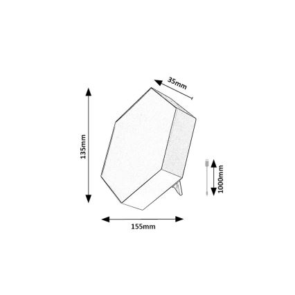 Rabalux - LED RGB Dimbaar tafellamp LED/1W/5V/3xAA + afstandsbediening