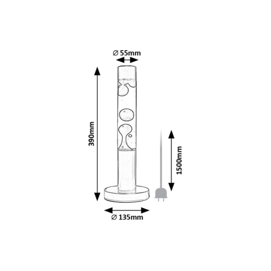Rabalux - LED Lava lamp LED/25W/230V