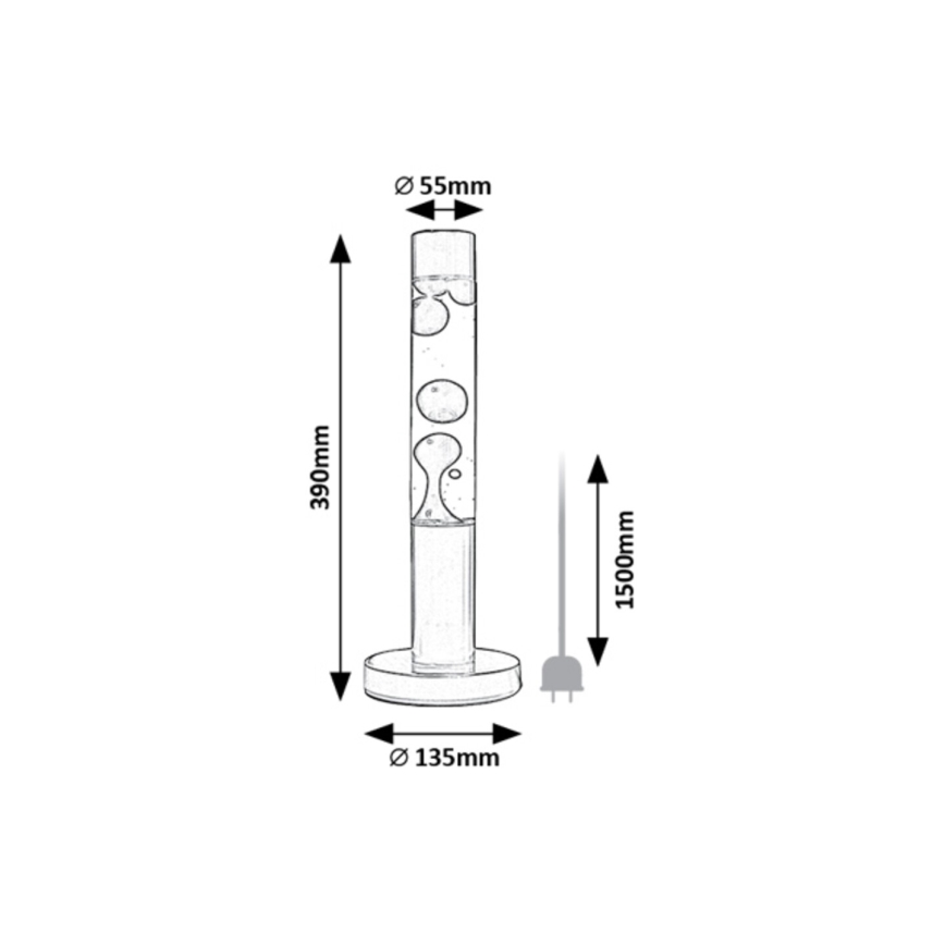 Rabalux - LED Lava lamp LED/25W/230V