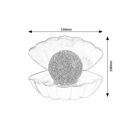 Rabalux - LED RGB Decoratieve lamp LED/0,8W/3xAAA