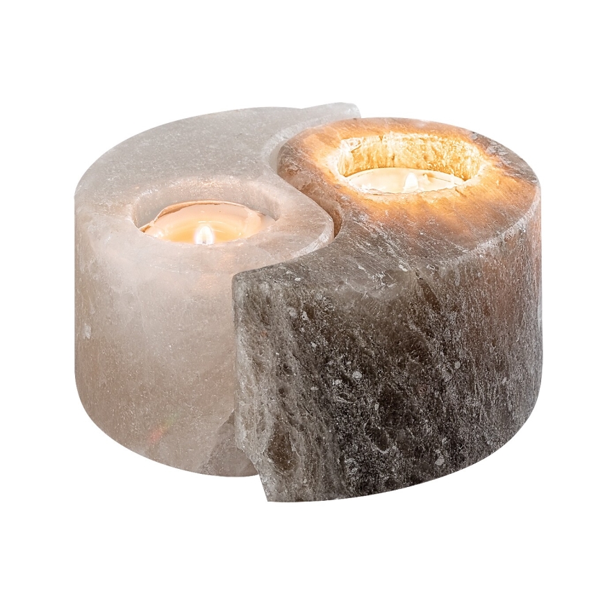 Rabalux - Zoutlamp - kandelaar grijs/wit