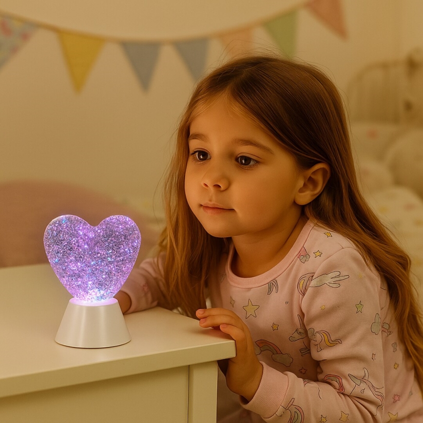 Rabalux - LED RGB Decoratieve lamp LED/0,8W/3xAA hartvormig