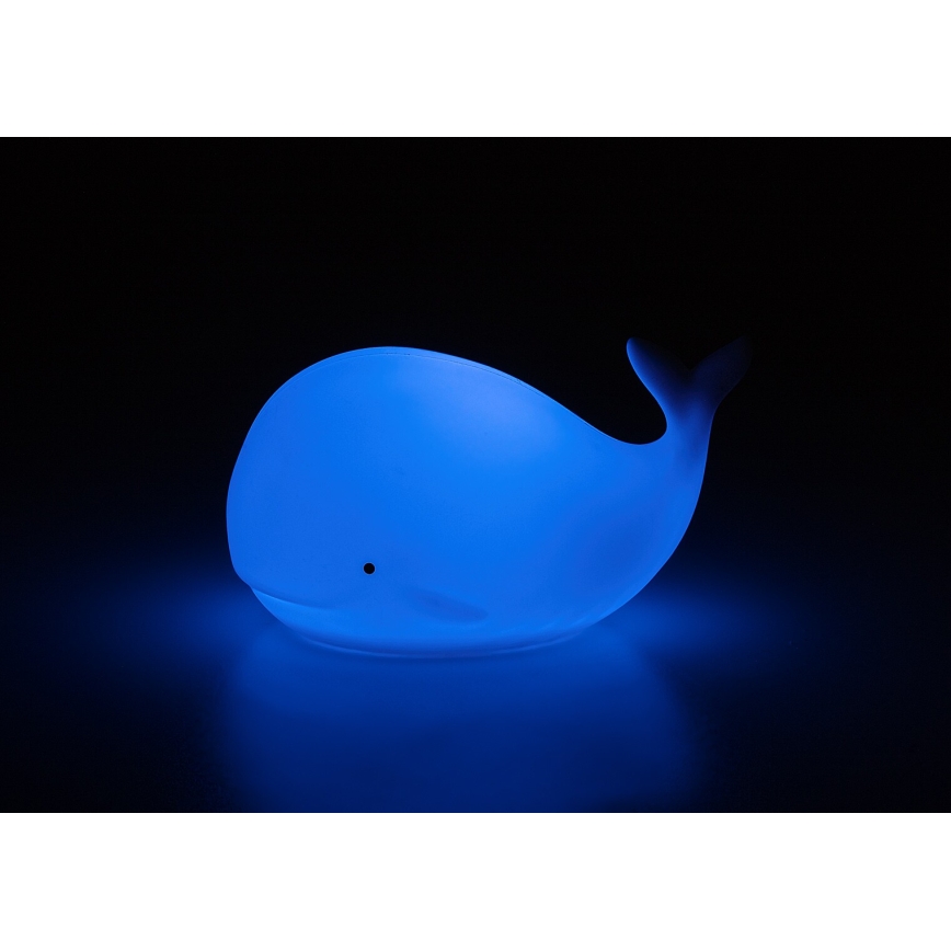 Rabalux - LED RGB aanraak-nachtlampje LED/0,05W/1xCR2032 walvis