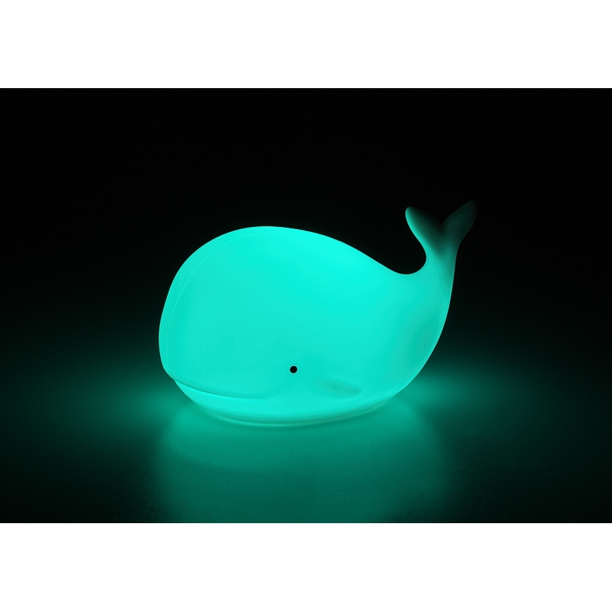 Rabalux - LED RGB aanraak-nachtlampje LED/0,05W/1xCR2032 walvis