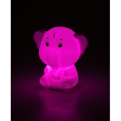 Rabalux - LED RGB aanraak-nachtlampje LED/0,05W/1xCR2032 olifant