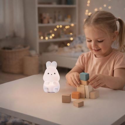 Rabalux - LED RGB aanraakbaar nachtlampje LED/0,05W/1xCR2032 konijn