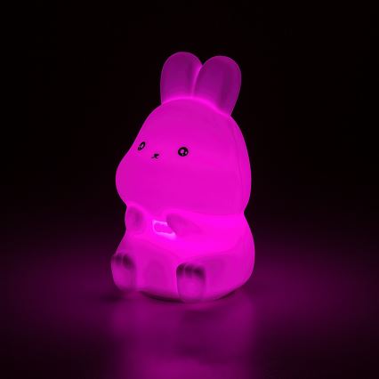 Rabalux - LED RGB aanraakbaar nachtlampje LED/0,05W/1xCR2032 konijn