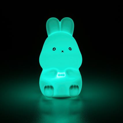 Rabalux - LED RGB aanraakbaar nachtlampje LED/0,05W/1xCR2032 konijn