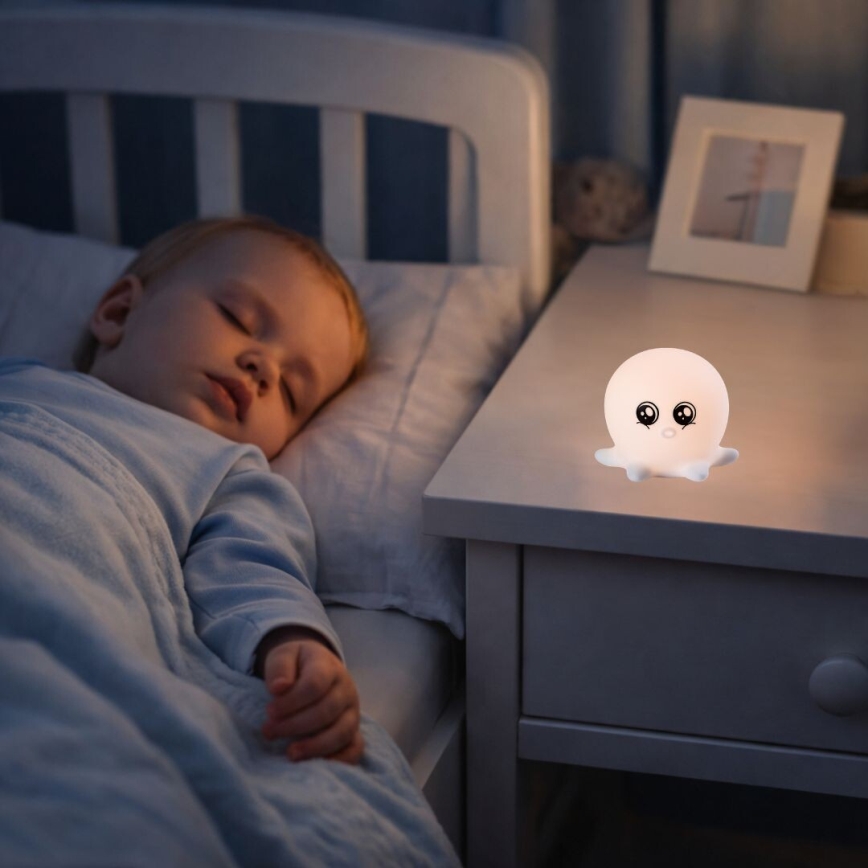 Rabalux - LED RGB aanraakgevoelig nachtlampje LED/0,05W/1xCR2032 octopus