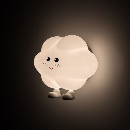 Rabalux - LED dimbaar oplaadbaar nachtlampje voor kinderen met aanraakbediening LED/2,7W/5V 200 mAh wolk