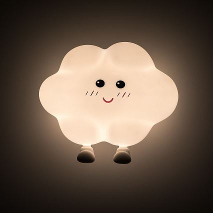 Rabalux - LED dimbaar oplaadbaar nachtlampje voor kinderen met aanraakbediening LED/2,7W/5V 200 mAh wolk