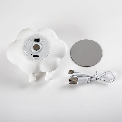 Rabalux - LED dimbaar oplaadbaar nachtlampje voor kinderen met aanraakbediening LED/2,7W/5V 200 mAh wolk