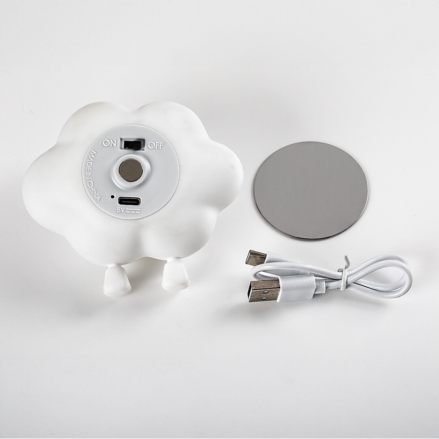 Rabalux - LED dimbaar oplaadbaar nachtlampje voor kinderen met aanraakbediening LED/2,7W/5V 200 mAh wolk