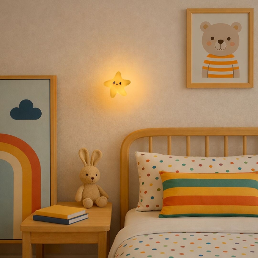 Rabalux - LED dimbaar oplaadbaar nachtlampje voor kinderen met aanraakbediening LED/2,7W/5V 200 mAh ster