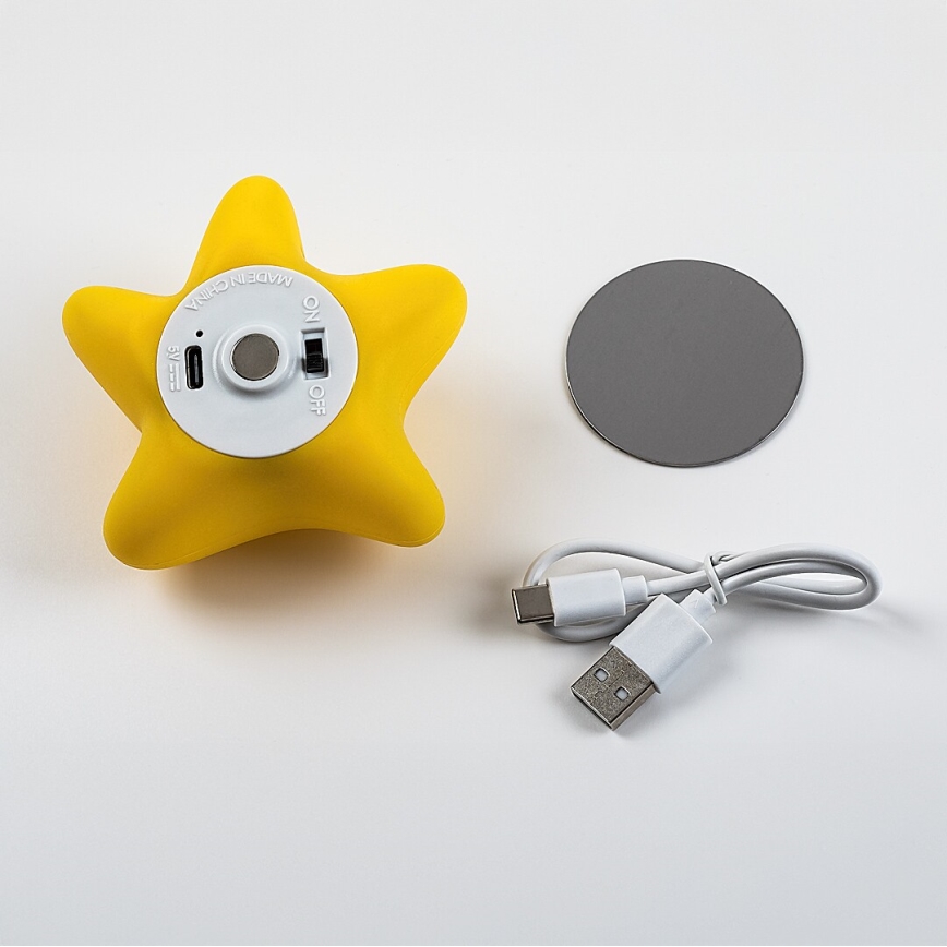 Rabalux - LED dimbaar oplaadbaar nachtlampje voor kinderen met aanraakbediening LED/2,7W/5V 200 mAh ster