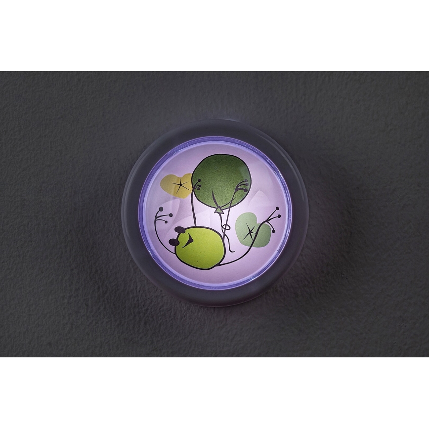 Rabalux - LED Nachtlampje kinderkamer LED/0,3W/2xAA 6000K