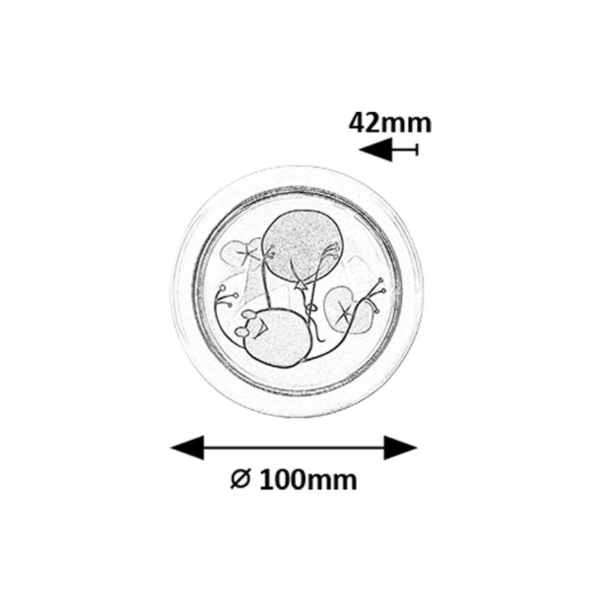 Rabalux - LED Nachtlampje kinderkamer LED/0,3W/2xAA 6000K
