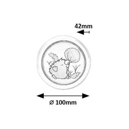 Rabalux - LED Nachtlampje kinderkamer LED/0,3W/2xAA 6000K