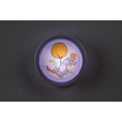 Rabalux - LED Nachtlampje kinderkamer LED/0,3W/2xAA 6000K