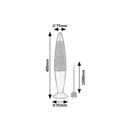 Rabalux - LED Lava lamp LED/25W/230V