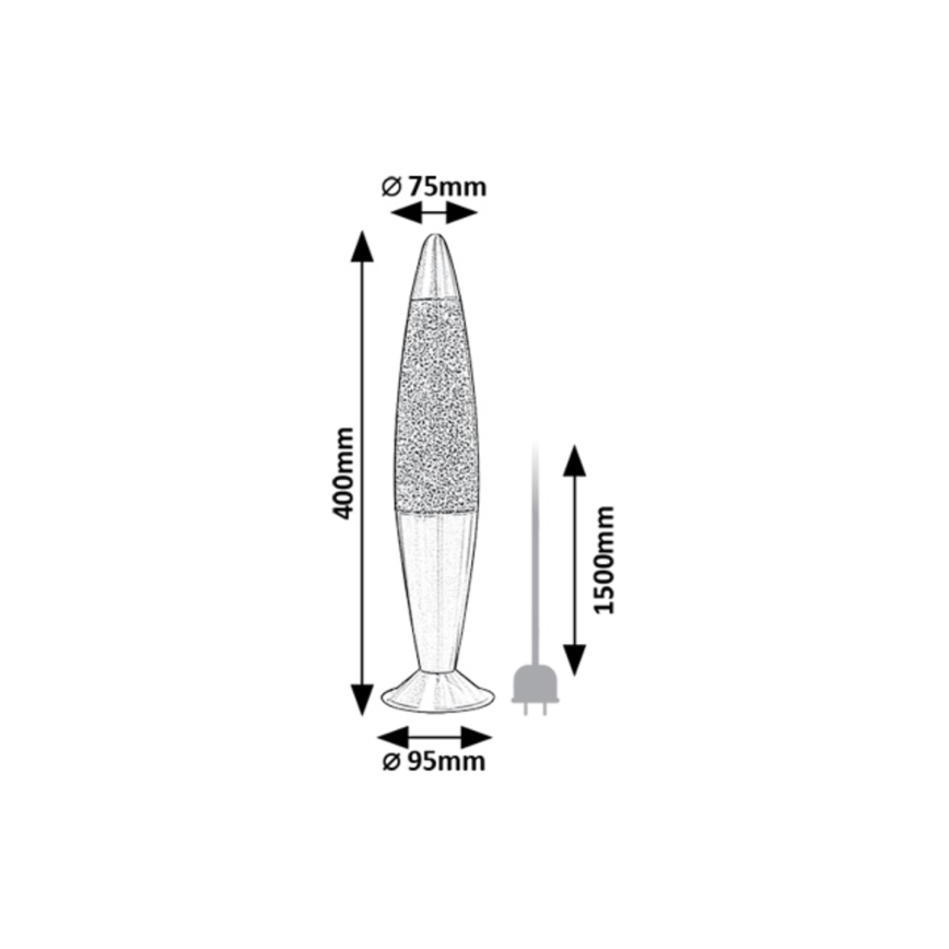 Rabalux - LED Lava lamp LED/25W/230V
