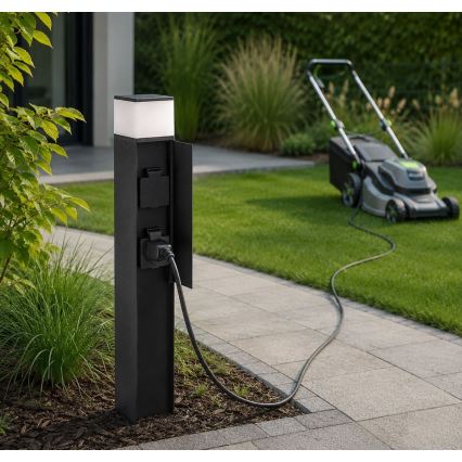 Rabalux - LED buitenlamp met 2 stopcontacten LED/10W/230V IP44