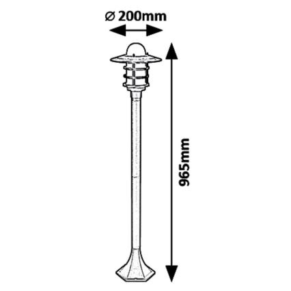 Rabalux 7680 - Buitenlamp DARRINGTON 1xE27/20W/230V IP44