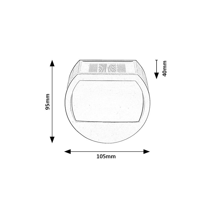 Rabalux - LED Solar lamp met sensor LED/0.5W/1.2V IP44