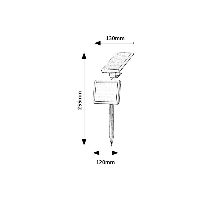 Rabalux - LED Solar schijnwerper met een sensor LED/9.6W/3.7V IP44