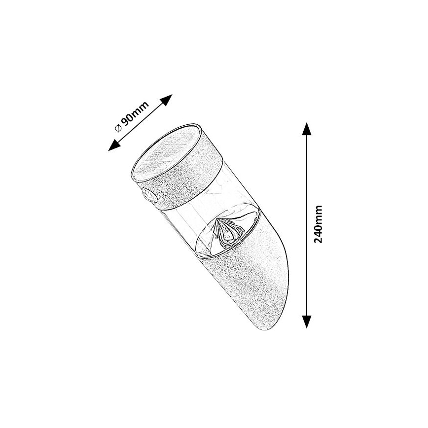 Rabalux - LED Solar lamp met sensor LED/1.5W/3.7V IP44