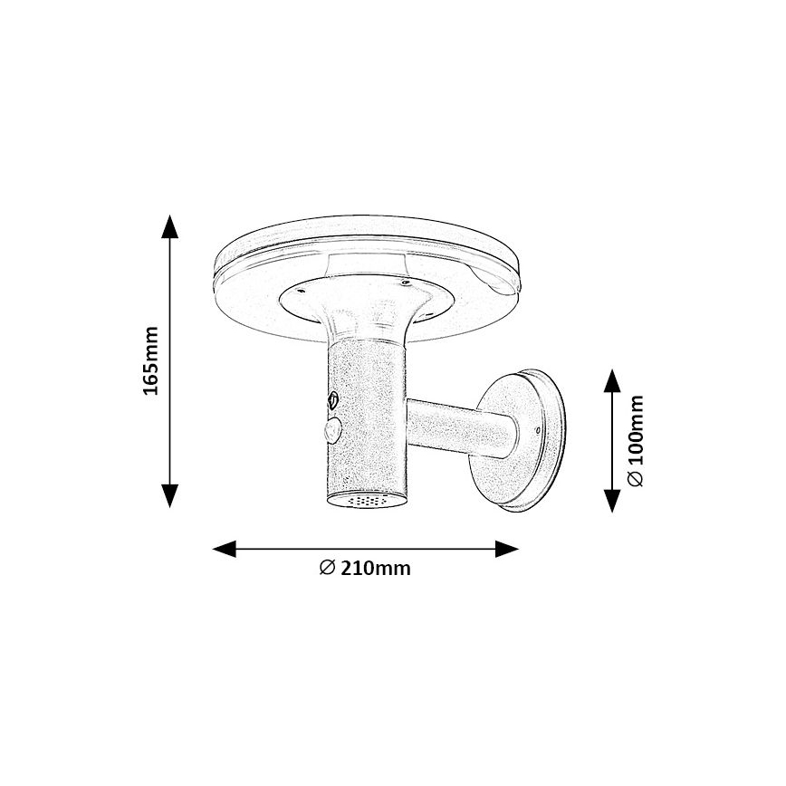 Rabalux - LED Solar lamp met sensor LED/10W/3.7V IP44