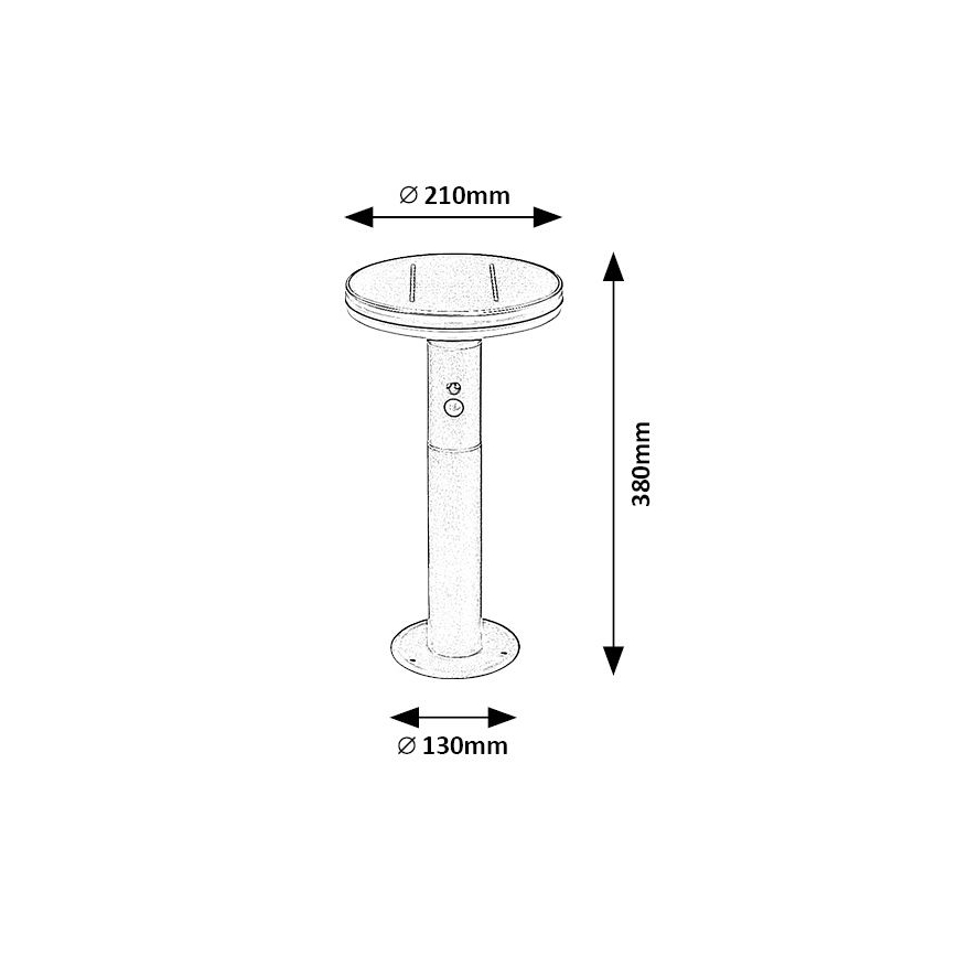 Rabalux - LED Solar lamp met sensor LED/10W/3.7V IP44